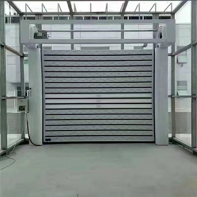 100W แอลลูมิเนียมสับสนูญ ความเร็วสูง Rolling ขึ้น รวดเร็ว Roller Shutter ประตูความปลอดภัย Spiral