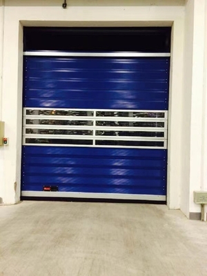 การควบคุมทางไกล 100W อัลลูมิเนียมสกัด Rolling ขึ้นและปิด การรักษาความปลอดภัย Warehouse ประตูโรงรถ