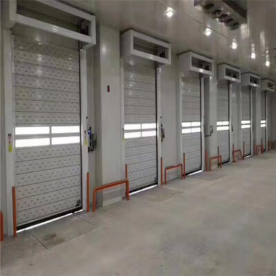 Aluminum Alloy Fire Proofing IP55 Protection Customizable Size High Speed Roller Shutter Security Door