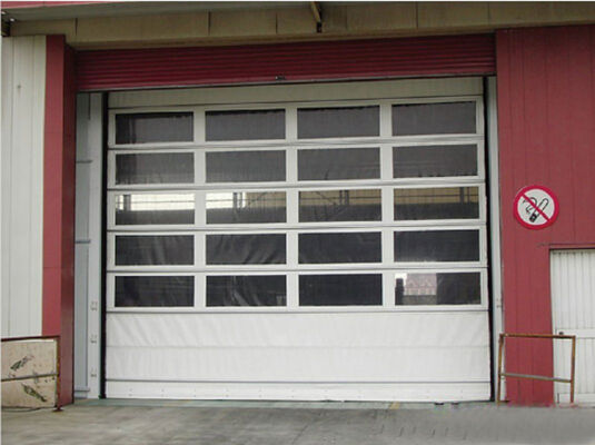 Fire Proofing High Speed Roll Up Door with Wind Resistance Beaufort 12 and IP55 Protection for Industrial Use