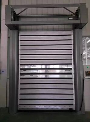 Fire Proofing IP55 Protection Customizable Size Aluminum Alloy High Speed Roller Shutter Door